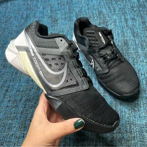 Nike Zoom Metcon Turbo 2 Cross Training Shoes Black Cool Grey Mens 6 Womens 7.5